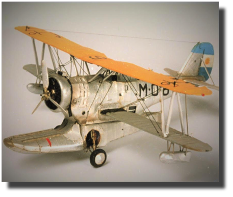 Grumman J2F. Scratch built by Guillermo Rojas Bazan. 1:40 scale. Museo Naval de la Nación.